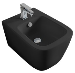 Биде Artceram A16 подвесное с одним отверстием цвет черный матовый ASB001 17 00